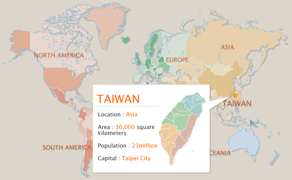 Taiwan World Map